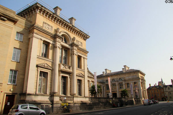 Ashmolean Museum (1841-5) on Beaumont Street. Oxford, England. Architect: Charles Cockerell.