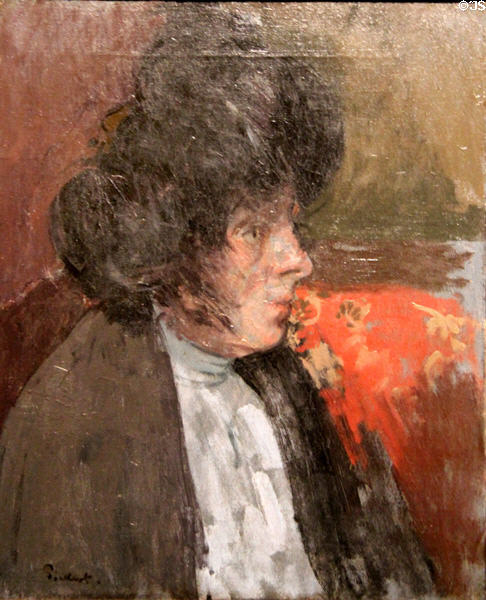 Venetian Woman painting (c1903-4) by Walter Richard Sickert at Ashmolean Museum. Oxford, England.