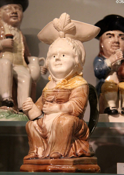 Martha Gunn Toby mug (c1800) at Ashmolean Museum. Oxford, England.