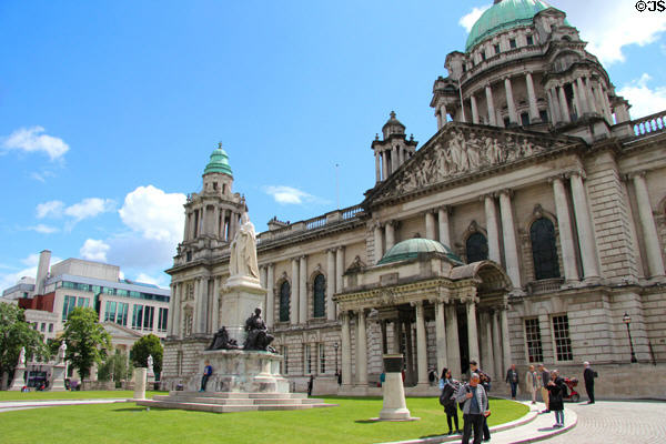 Belfast City Hall (1898-1906). Belfast, Northern Ireland. Style: Baroque Revival. Architect: Alfred Brumwell Thomas.