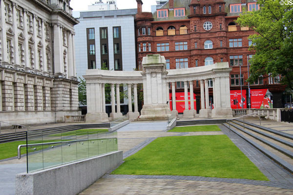 Cenotaph (1929) in Garden of Remembrance at Belfast City Hall. Belfast, Northern Ireland.