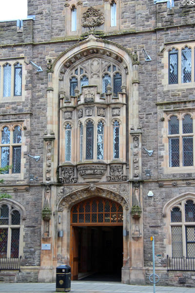 Portal of Presbyterian Assembly. Belfast, Northern Ireland.