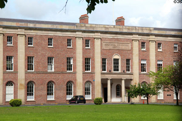 Royal Belfast Academical Institution (1810) on College Square. Belfast, Northern Ireland. Architect: Sir John Soane.