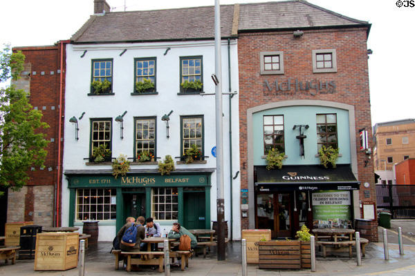 McHughs pub (1711) on Queen's Square. Belfast, Northern Ireland.