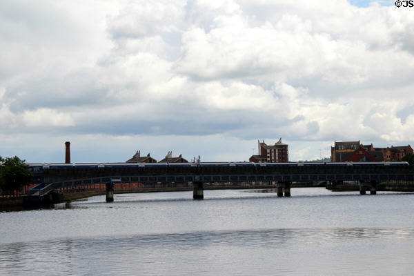 Lagan Railway Bridge. Belfast, Northern Ireland.