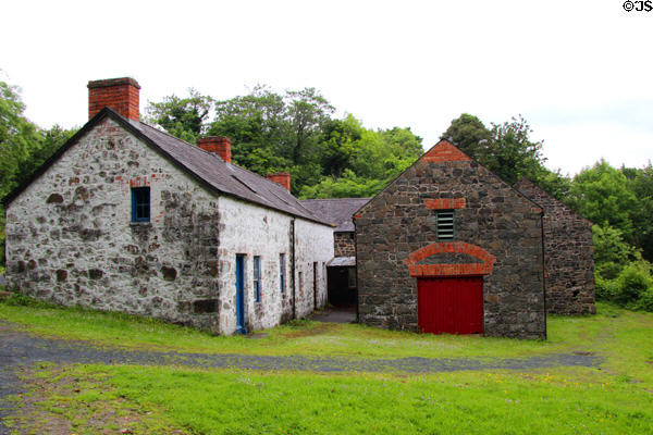 Straid Corn Mill (1852) at Ulster Folk Park. Belfast, Northern Ireland.