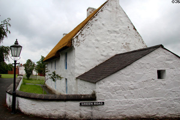 Old Rectory (1717) in Ballycultra town at Ulster Folk Park. Belfast, Northern Ireland.