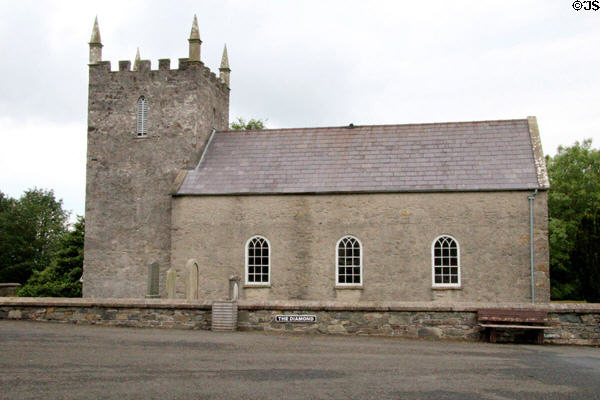 Church of Ireland (1790) moved from Carnacally, Kilmore, County Down at Ulster Folk Park. Belfast, Northern Ireland.