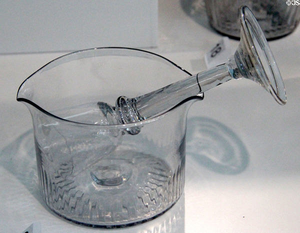Wineglass cooler/rinser (late 18thC) marked Francis Collins of Dublin at Ulster Museum. Belfast, Northern Ireland.