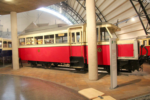 County Donegall Railways Joint Committee diesel railcar no. 10 (1932) at Ulster Transport Museum. Belfast, Northern Ireland.