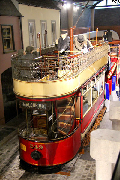 Belfast City Tramways tram 249 (1905) at Ulster Transport Museum. Belfast, Northern Ireland.