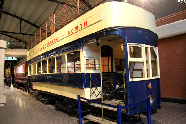 BNR Howth tram 4 (1901) at Ulster Transport Museum. Belfast, Northern Ireland.