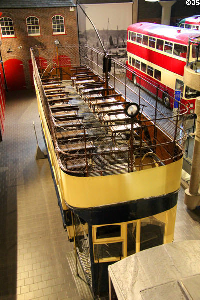 BNR Howth tram 4 (1901) at Ulster Transport Museum. Belfast, Northern Ireland.