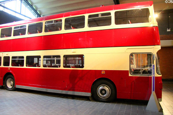 City Bus Ltd. of Belfast Fleetline bus (1973) by Daimler at Ulster Transport Museum. Belfast, Northern Ireland.