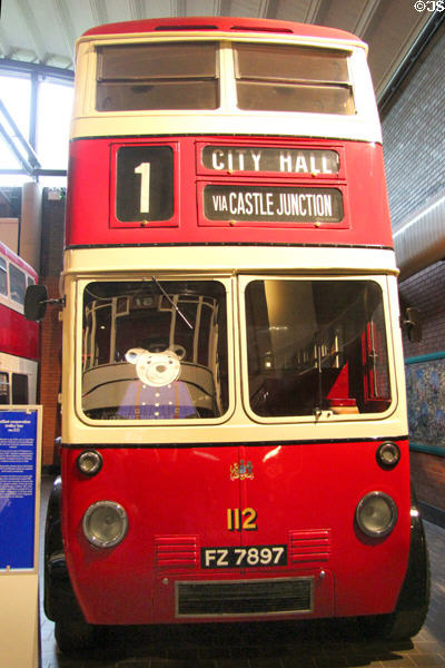 Belfast Corporation trolley bus (1948) at Ulster Transport Museum. Belfast, Northern Ireland.