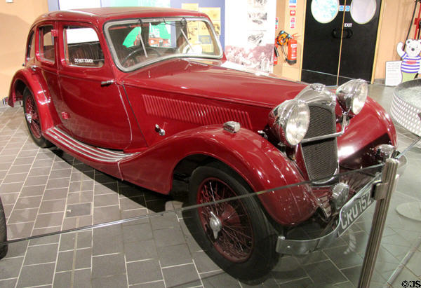 Riley Kestrel Sprite car (1936) at Ulster Transport Museum. Belfast, Northern Ireland.