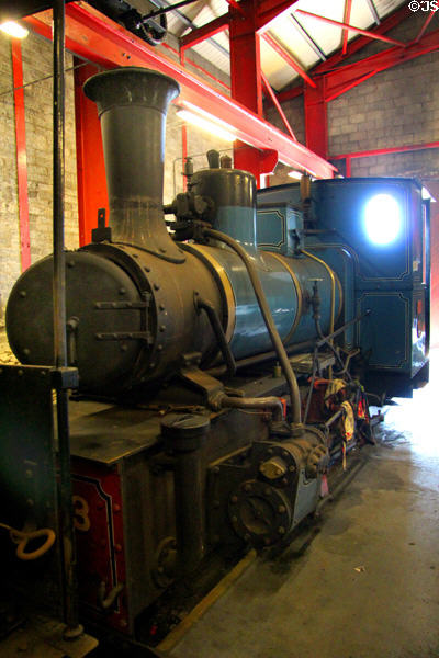 Steam locomotive at Giant's Causeway & Bushmills Railway. Northern Ireland.