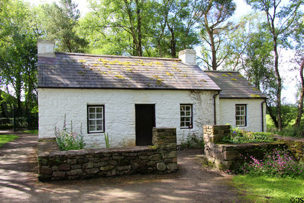 Vestry building (1700s replica) at Ulster American Folk Park. Omagh, Northern Ireland.