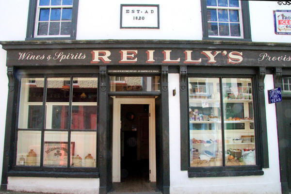 J Reilly Publican/Grocer (1820) at Ulster American Folk Park. Omagh, Northern Ireland.