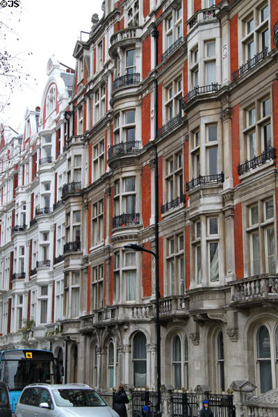 Heritage buildings opposite British Museum. London, United Kingdom.