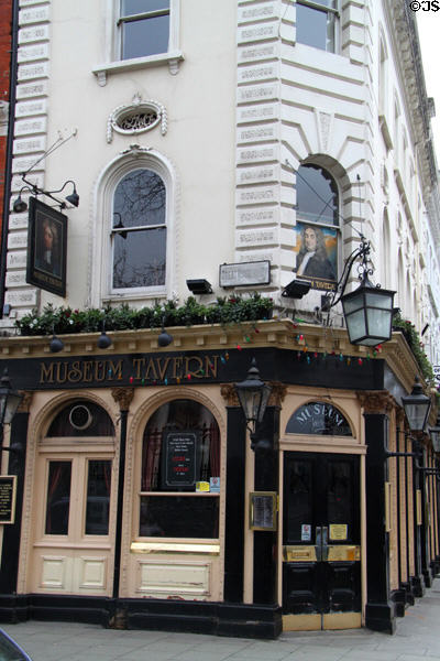 Museum Tavern (1723 & 1798) opposite British Museum patronized by Karl Marx & J.B. Priestley. London, United Kingdom.