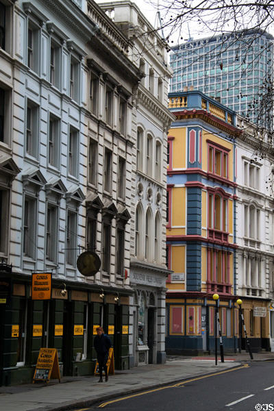 Heritage buildings opposite British Museum. London, United Kingdom.