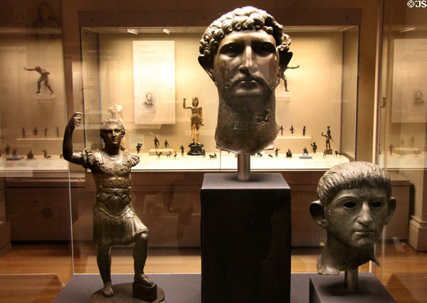 Collection of Roman statuary at British Museum. London, United Kingdom.