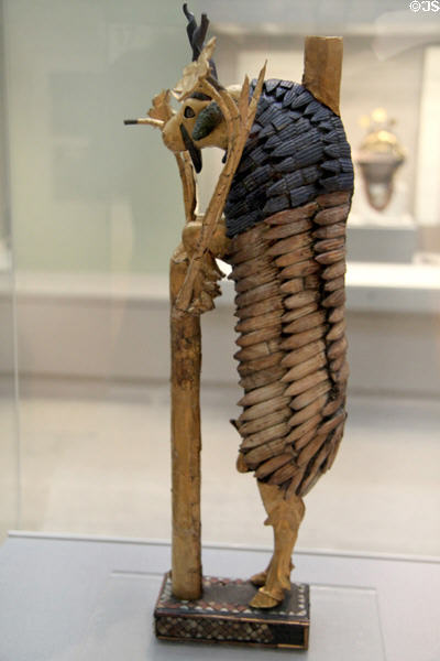 Goat in a Thicket statue (c2300 BCE) from Sumerian city of Ur in Mesopotamia at British Museum. London, United Kingdom.