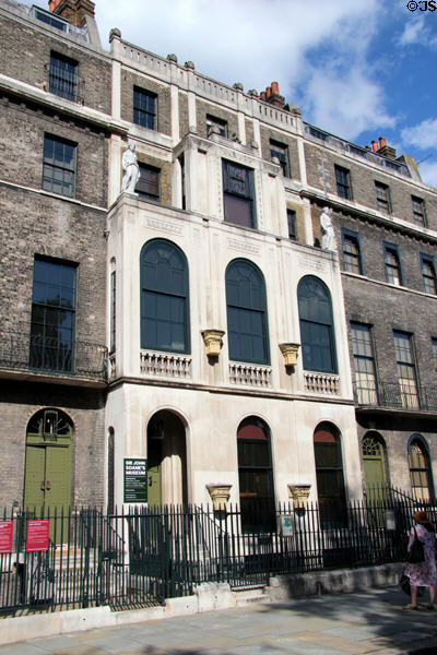 Sir John Soane's Museum occupies 3 buildings noted for skylights which this famous architect (Bank of England) & art collector demolished & rebuilt (1792-1824). London, United Kingdom. Architect: John Soane.