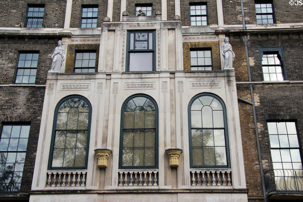 Facade of Sir John Soane's Museum. London, United Kingdom.