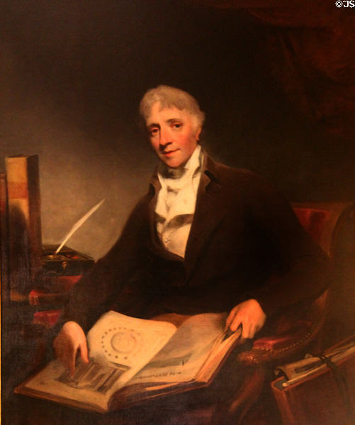 Sir John Soane portrait (1804) by William Owen at Sir John Soane's Museum. London, United Kingdom.