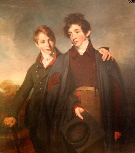 John Soane Junior & George Soane portrait (1805) by William Owen at Sir John Soane's Museum. London, United Kingdom.