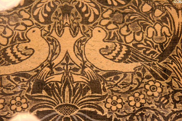 Dove & Rose silk & wool double cloth (1879) by William Morris at Morris Gallery. London, United Kingdom.
