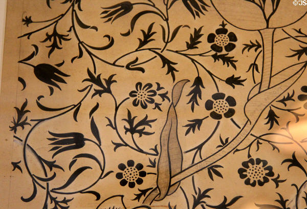 Medway printed cotton (designed 1885) by William Morris & printed by Merton Abbey at Morris Gallery. London, United Kingdom.