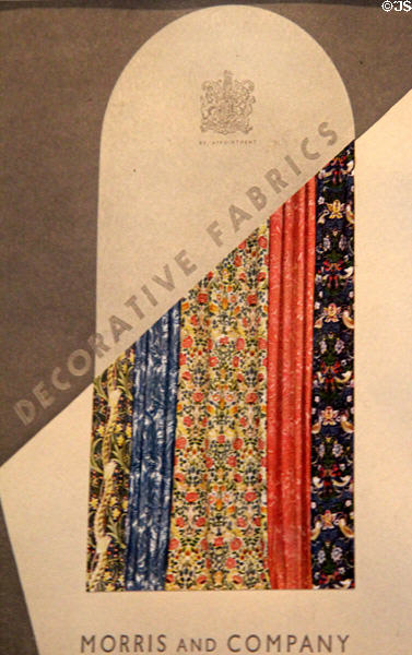 Morris & Co swatch catalog (late 1930s) at Morris Gallery. London, United Kingdom.