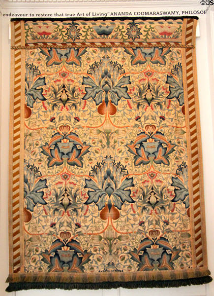 Weaving by Morris & Co at Morris Gallery. London, United Kingdom.