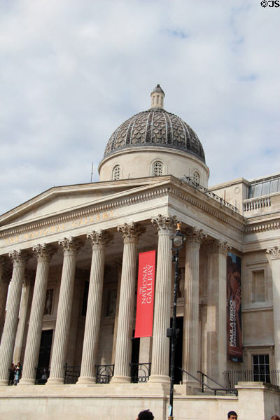 National Gallery building (1838) on Trafalgar Square. London, United Kingdom. Architect: William Wilkins.