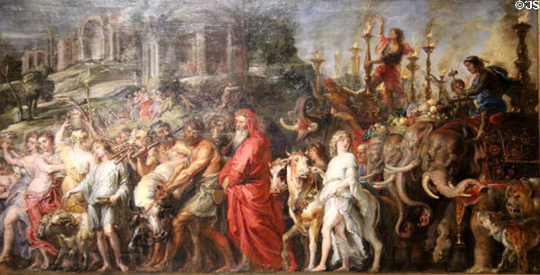 A Roman Triumph painting (c1630) by Peter Paul Rubens at National Gallery. London, United Kingdom.