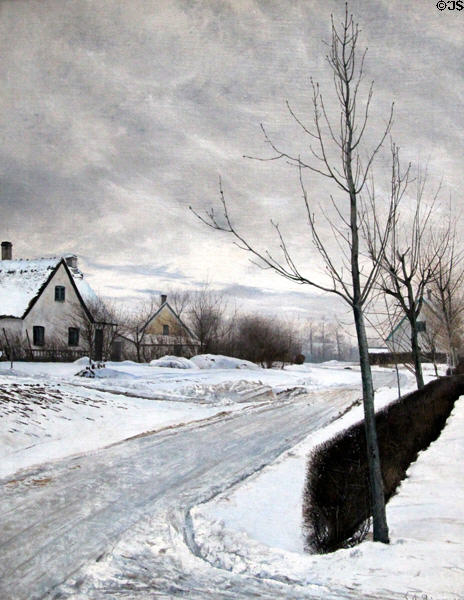 Road in Village of Baldersbrønde (1912) by Laurits Andersen Ring of Denmark at National Gallery. London, United Kingdom.