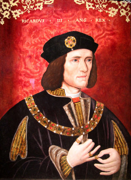 King Richard III (b1452 r1483-85) portrait (late 16th C) at National Portrait Gallery. London, United Kingdom.