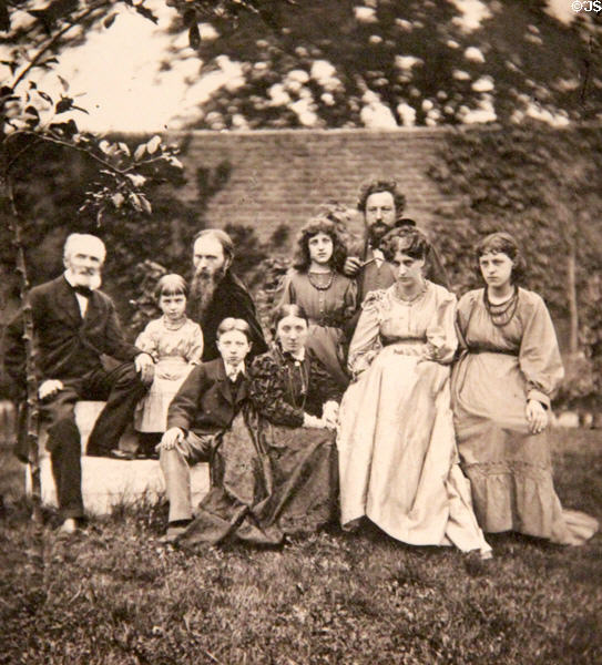 The Burne-Jones & William Morris Families photo (1874) by Frederick Hollyer at National Portrait Gallery. London, United Kingdom.