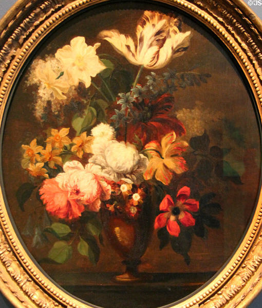 Spring blooms painting (c1780) by Mary Moser (one of only two female founding members of the RA) at Royal Academy of Arts. London, United Kingdom.