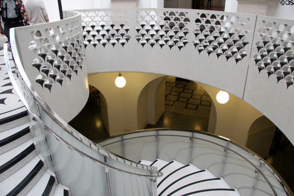 Staircase at Tate Britain. London, United Kingdom.