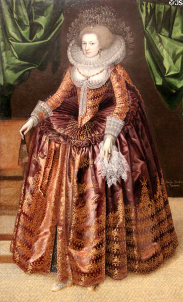 Anne Wortley, later Lady Morton portrait (c1620) by unknown British artist at Tate Britain. London, United Kingdom.