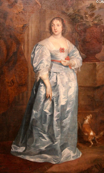 A lady of the Spencer Family portrait (c1633-8) by Anthony van Dyck at Tate Britain. London, United Kingdom.
