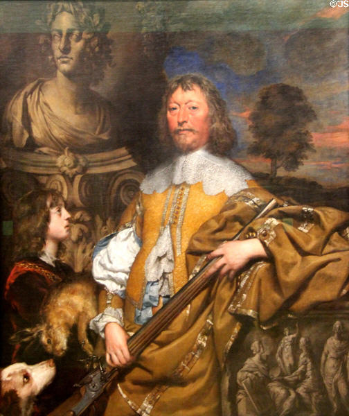 Endymion Porter portrait (c1642-5) by William Dobson of London at Tate Britain. London, United Kingdom.