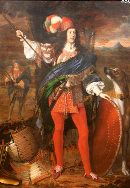 Sir Neil O'Neill dressed as Irish chieftain portrait (1680) by John Michael Wright at Tate Britain. London, United Kingdom.