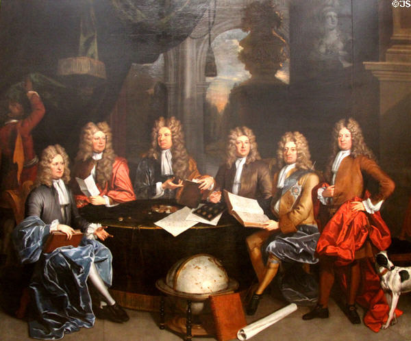 Whig Junto leaders including Edward Russell painting (1710) by John James Baker at Tate Britain. London, United Kingdom.