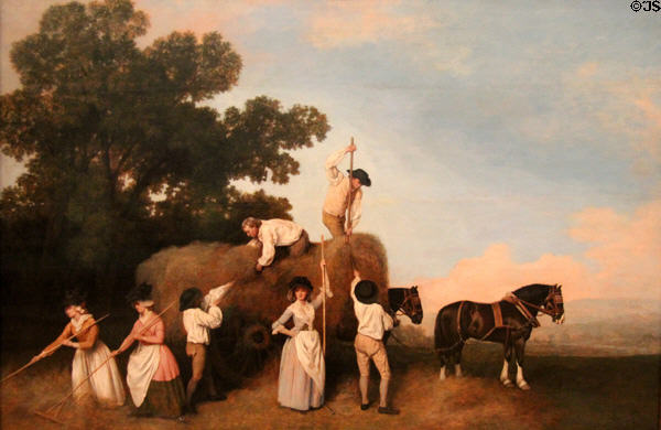 Haymakers painting (1785) by George Stubbs at Tate Britain. London, United Kingdom.