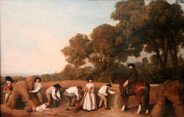 Reapers painting (1785) by George Stubbs at Tate Britain. London, United Kingdom.